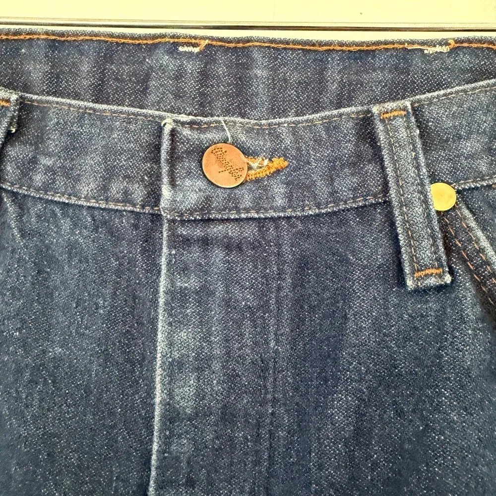Wrangler Cowboy Cut Straight Leg Rigid Indigo Denim Jeans Mens 30x31 13MWZ